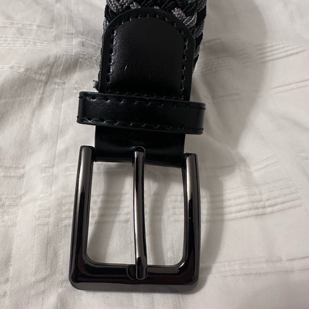 Stylish Black and Gray Men's Belt - Picture 8 of 12